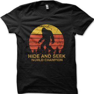 Sasquatch Bigfoot Hide and Seek Tshirt